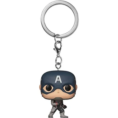 Imagen de Funko Pocket Pop! Keychain: Marvel Avengers Endgame: Captain America Minifigura de Vinilo Coleccionable Llavero Original Relleno Calcetines Idea Regalo Mercancia Oficial