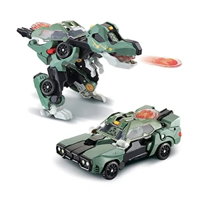 Imagen de VTech Switch&amp;Go Dinos Sport el T Rex coche deportivo, Dinosaurio que se transforma en vehículo, Juguete para niños 3 8 años, Versión ESP