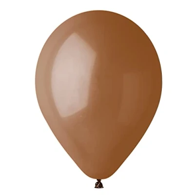 Imagen de Ciao Paquete 100 globos en latex natural Premium Quality G120 (Ø 33cm / 13&quot;), marron moka