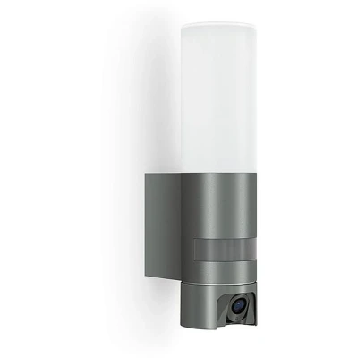 Imagen de Steinel L 620 CAM Iluminación LED para exteriores, en color antracita, con sensor de movimiento, cámara vigilancia Full HD, intercomunicador y tarjeta SD 16 GB, ideal como lámpara pared