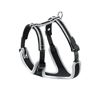 Imagen de Ferplast Arnés Perro Pequeño ERGOCOMFORT Small, para Perros Ajustable, Cómodo, Acolchado, Doble Cierre de Microajuste, Liberación Rápida, Plata