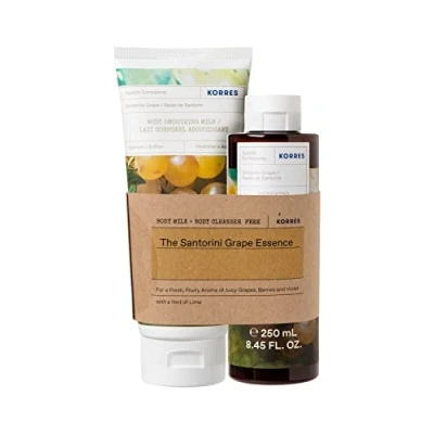 Imagen de Korres Santorini Grape Body Milk &amp; Cleanser Set