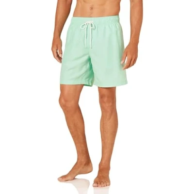 Imagen de Amazon Essentials Bañador de Secado Rápido 18 Cm colores interrumpidos Hombre, Verde Menta, XXL