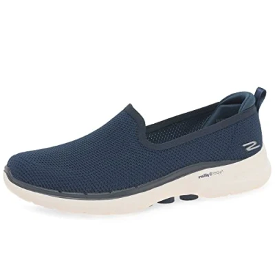 Imagen de Skechers Go Walk 6 Clear Virtue, Zapatillas para Mujer, Azul Marino, 39 EU