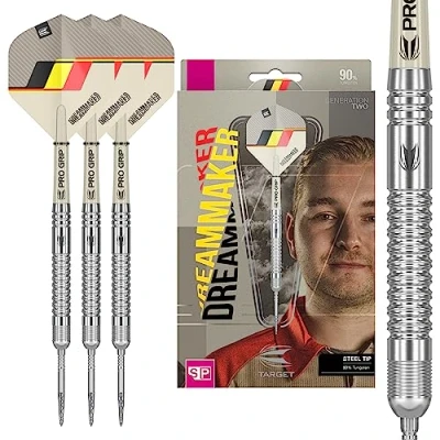 Imagen de Target Darts Dimitri Van den Bergh Dream Maker G2 21G 90% Juego de Dardos Punta Acero tungsteno Swiss Point