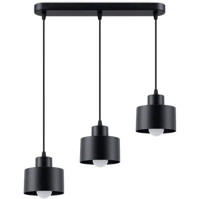 Imagen de Sollux Savar Lámpara de Araña Lámparas para dormitorio LED sala estar Luces pasillo Techo Moderno Negr