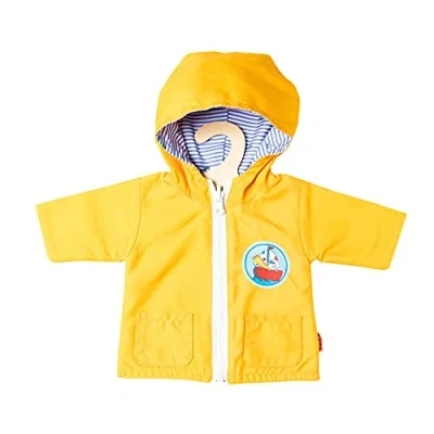 Imagen de Heless 2525 Anorak reversible con capucha para muñecas en diseño marítimo, talla 35 45 cm, protege del viento y la intemperie
