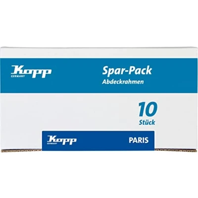 Imagen de Kopp Paris Profipack 402050016 Marco embellecedor para 1 Compartimento (10 Unidades), Color Negro Mate