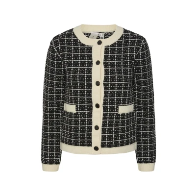 Imagen de YAS Yaslivia Short Cardigan Chaqueta de punto, Mujer, Talla: XS, Black/birch