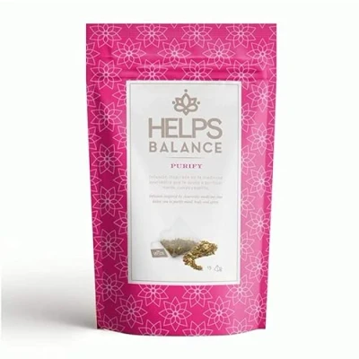 Imagen de Helps INFUSIONES Infusión Ayurvédica A Base De Albahaca, Rooibos, Jengibre Y Canela. Protectora Purificante. Grace. 12 Pirámides