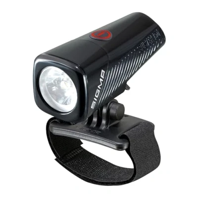 Imagen de SIGMA BUSTER 150 HL Luz de casco con lúmenes, cinco modos iluminación, Función &#039;Quick Release&#039; para una fijación rápida, Color Negro