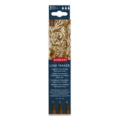 Imagen de DERWENT Line Maker Sepia 3pcs 0.1/0.3/0.5