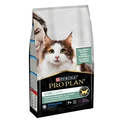 Imagen de PURINA PRO PLAN LiveClear Esterilizado Senior 7+ pavo 1,4 kg Sabroso alimento completo Puede ayudar a apoyar un sistema inmunológico saludable Con