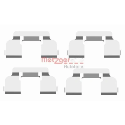 Imagen de METZGER 109 1698 Kit de accesorios, pastillas frenos RENAULT: CLIO 2, TWINGO 1, DACIA: Logan I MCV