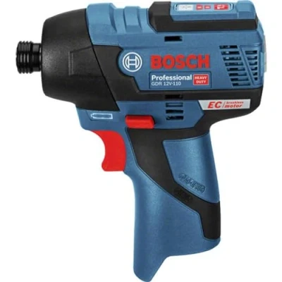 Imagen de Bosch Atornillador de impacto a batería (Sin batería, 110 Nm, en L Box), Azul, Solo, 12 V