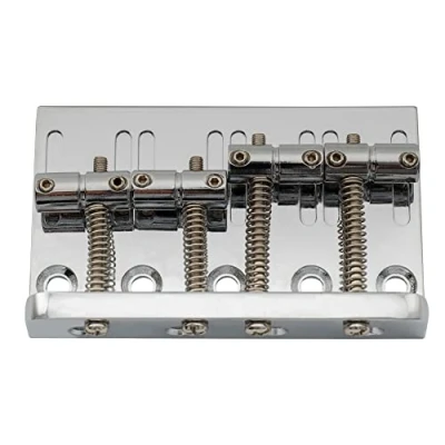 Imagen de Musiclily Puente para Bajo de 4 Cuerdas,Cromo