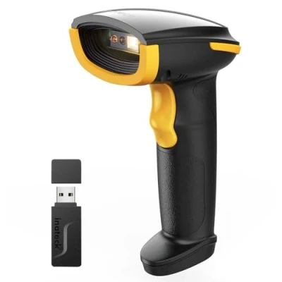 Imagen de Inateck Escáner de Código Barras Bluetooth, Lector Inalámbrico USB 1D 2D Portátil, 1 Carga 3 Meses, con App y SDK, BCST 23