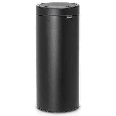 Imagen de Brabantia Cubo de Basura, Stainless Steel, Mineral Moonlight Negro, 30L