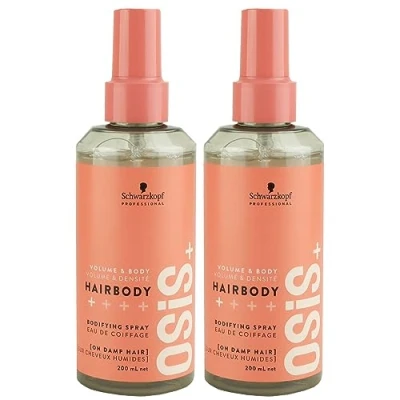 Imagen de Schwarzkopf 2 aerosoles Osis Hairbody Style &amp; Care de 200 ml = 400