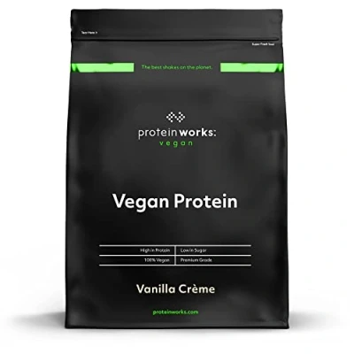 Imagen de Protein Works Proteína Vegana 100% A Base De Plantas Sin Gluten Bajo en Grasas Crema Vainilla 2 kg