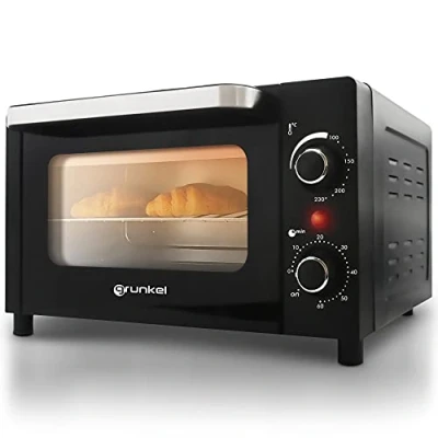 Imagen de Grunkel HR 10Mini MiniHorno eléctrico multifunción de sobremesa 10L con 3 funciones calor y selector temperatura hasta 230ºC. Temporizador 60 min 800W (Mini)
