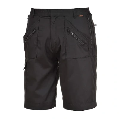 Imagen de Portwest S889 Pantalones Cortos de Trabajo Elásticos Seguridad Negros, 4XL