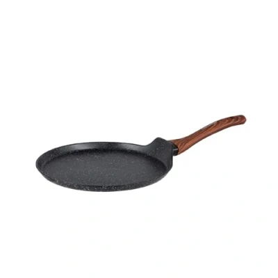 Imagen de FLORINA MASTER BLACK Sartén de aluminio Para crepes 26 cm Revestimiento antiadherente todo tipo placas, incluida inducción Mango ergonómico soft touch