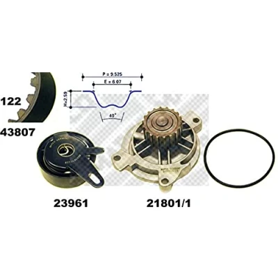 Imagen de MAPCO 41839/1 Bomba de Agua + Kit Distribucion VOLVO: S80 I, V70 2, 850 Berlina