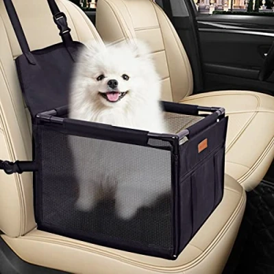 Imagen de SWIHELP Protector de Asiento Coche para Mascota, del Seguridad Perros Gatos Lavable Viaje Bolsas y Otra Mascota Peque a con Cremallera Bolsillo