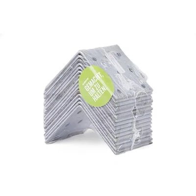 Imagen de Alberts 330545 Pletina de ángulo perforada, Galvanizado Sendzimir, 60 x mm, Juego 15