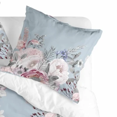 Imagen de Soft Bouquet Funda Almohada Multicolor, 45x110 cm (x2) (Cama 180/200), 100% Algodón, Calidad de 200