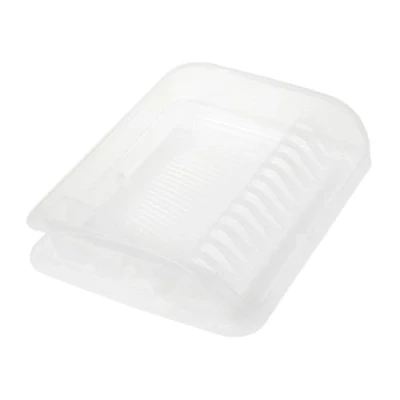 Imagen de keeeper Pierre Escurreplatos con Bandeja, PP, Natural Transparente, 39.5 x 29.5 8 cm