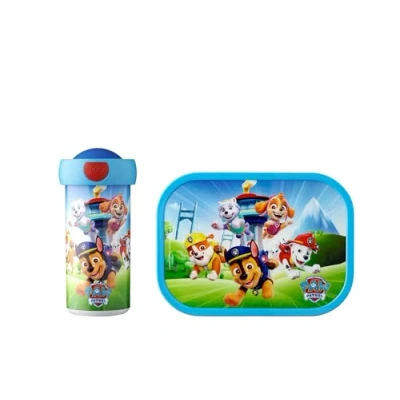 Imagen de Mepal Fiambrera Campus para Niños con Vaso Escolar y &amp; Botella Llevar Apta Lavavajillas sin BPA 300 ml + 750 Paw Patrol Pups