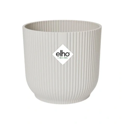Imagen de elho Vibes Fold Round 14 Macetero Silky White Interior Ø 14.125 x H 12.936 Creado con la Naturaleza en Mente