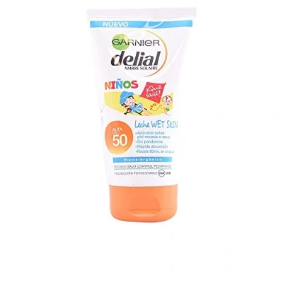 Imagen de GARNIER DELIAL Crema Solar Muy Alta Protección FPS50+ Niños Para Pieles Claras, Sensibles E Intolerantes Al Sol, Resistente Agua 150 ml