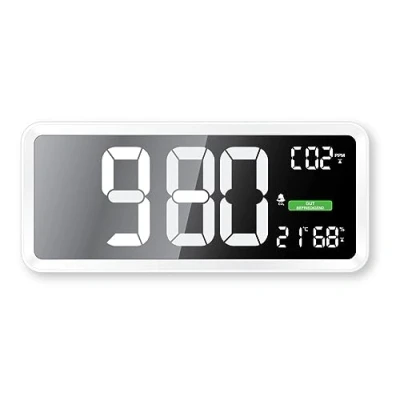 Imagen de Technoline WL1040 Reloj de Pared con indicador CO2, Color Blanco