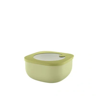 Imagen de Guzzini Kitchen Active Design, STORE&amp;MORE BIO, Recipientes Herméticos Bajos para Nevera/Congelador/Microondas (M) Verde Aguacate, 16 x16 x h7,8 cm 975 cc 170720253