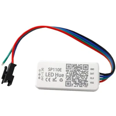 Imagen de VIPMOON SP110E Tira de Luces LED Controlador Bluetooth DC5V 24V Luz Aplicación Inteligente iOS/Android para WS2811 WS2812B SK6812RGB SK6812RGBW