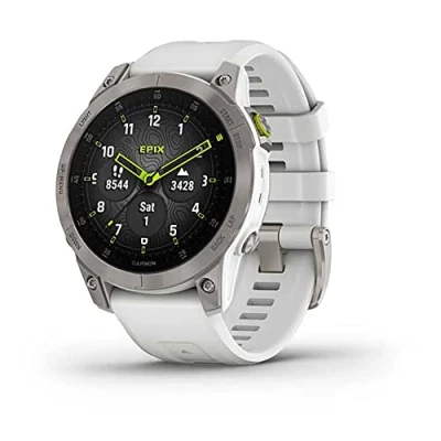 Imagen de Garmin Venu 2S Reloj inteligente con GPS, música y deportes, Blanco Rose Gold