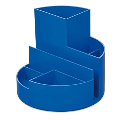 Imagen de MAUL rundbox portabolígrafos, 6 compartimentos Resistente a los golpes ABS, color azul