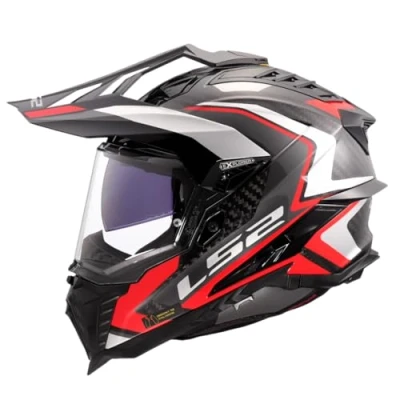 Imagen de LS2, Casco Moto Cross Explorer Carbon Frontier II Gloss Red, XS