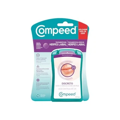 Imagen de COMPEED Parche Calenturas Labiales, Cura rápidamente , Pack 15 uds.