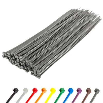 Imagen de Gocableties Bridas plastico platas negras para cables 100 Piezas 300 mm x 3,6 Resistentes a los rayos