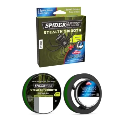 Imagen de SpiderWire Stealth Smooth 8 y Berkley FC Duo Spool 0,13mm &amp; 0,40mm Hilo trenzado