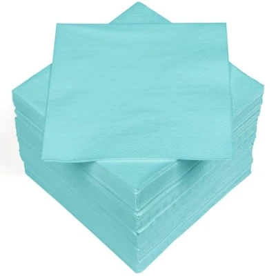 Imagen de Heku 30241 05: 100 servilletas monocromáticas, 3 Capas, 33 x cm, Azul Claro