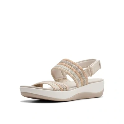 Imagen de Clarks Arla Stroll, Sandalia Mujer, Beige Combi, 38 EU