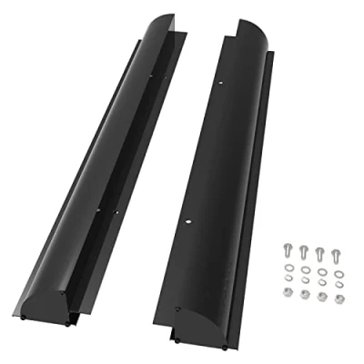 Imagen de enjoy Solar Panel Aluminium 670mm Bracket, Retainer Roof Guide in Black with Pre drilled Holes, Ideal for Motorhomes Caravans Boat