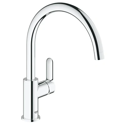 Imagen de Grohe BauEdge Grifo de cocina monomando para instalación en un solo agujero con caño alto giratorio ángulo 360 (Ref. 31367000)