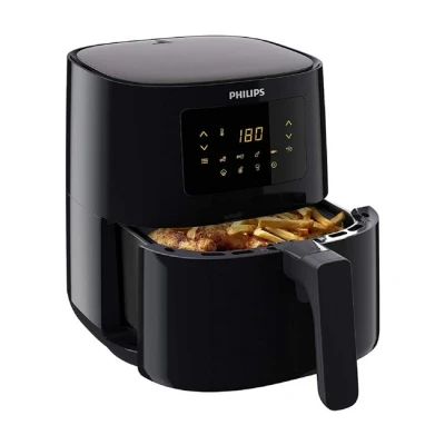 Imagen de Philips Airfryer Serie 3000 L, 4.1L (0.8Kg), Freidora de Aire con función 13 en 1, 90% Menos grasa, Tecnología Rapid Air, Pantalla Digital 7 preajustes, HomeID App Recetas (HD9252/90)
