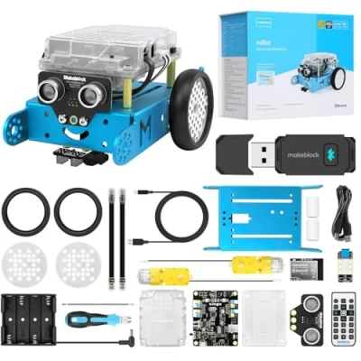 Imagen de Makeblock mBot Robot Programable con Dongle, Juguete Stem Compatible Scratch y Arduino, Inteligente EMO, Kit Robotica Interactivo para niños 6 a 12 años